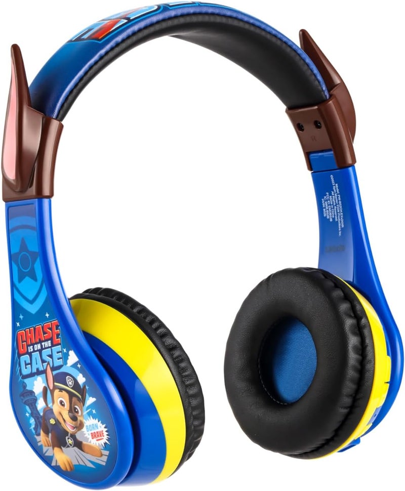 eKids Paw Patrol Kids Bluetooth Headphones, Wireless Headphones with Microphone Includes Aux Cord, Volume Reduced Kids Foldable Earphones for School, Home, or Travel - Image 1